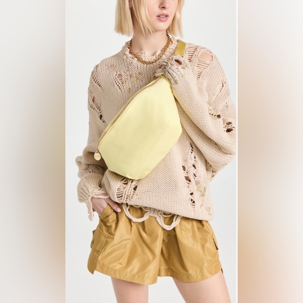 Stoney Clover Lane Lemon Yellow Crossbody Belt Bag